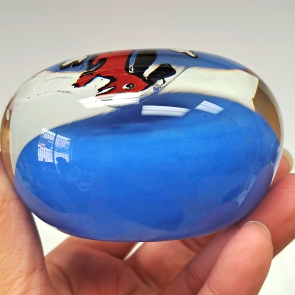 Vintage Art glass Dauchund paperweight - Picture 4 of 6